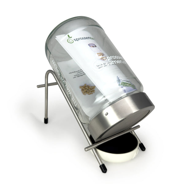 Keimglas Biosprosser 1700ml aus Glas mit Ständer