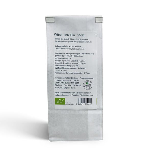 Würz-Mix Bio Samensprossen
