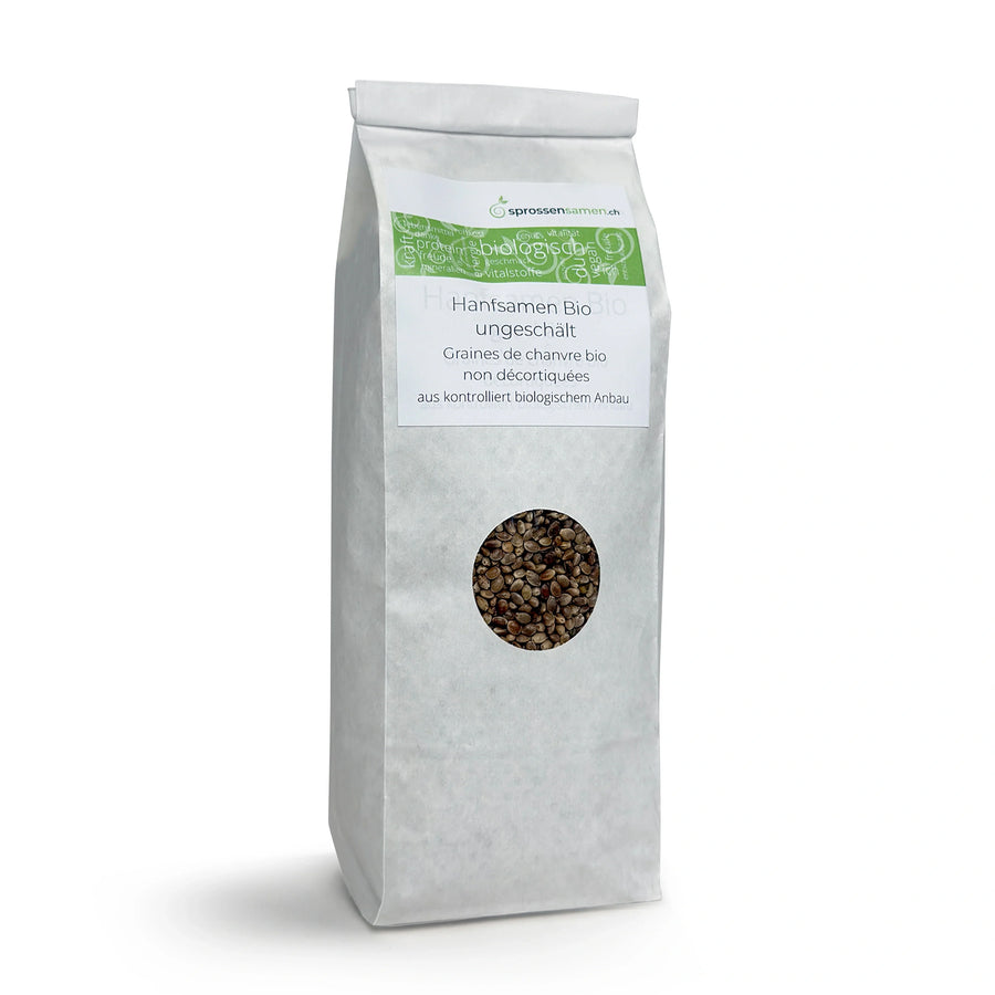 Graines de chanvre bio non décortiquées 500 g