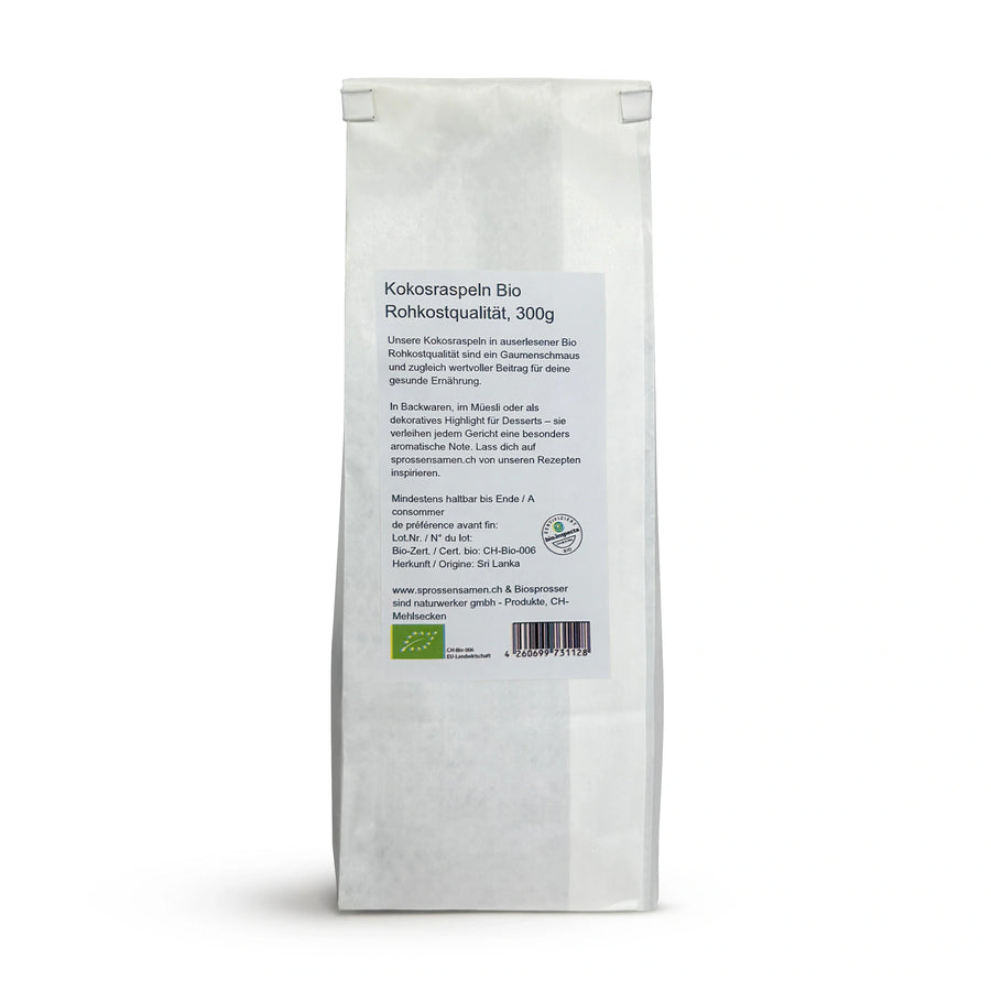Kokosraspeln Bio in Rohkostqualität 300g