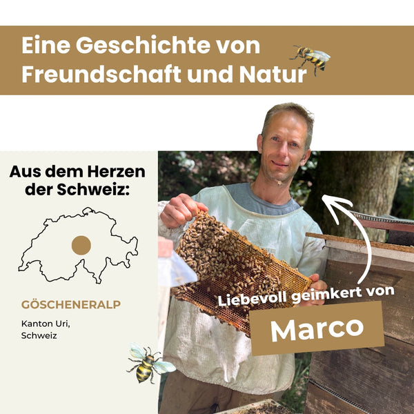 Schweizer Alpenhonig in Rohhonig-Qualität 500g