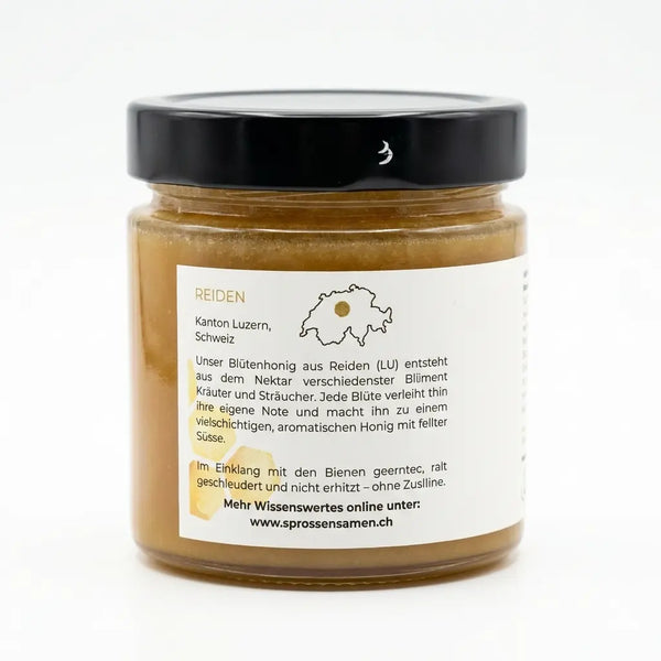 Schweizer Blütenhonig in Rohhonig-Qualität 500g