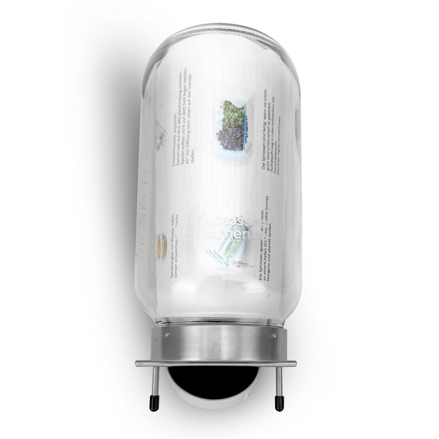 Keimglas 3100ml The Way We Grow™ aus Glas mit Ständer Biosprosser