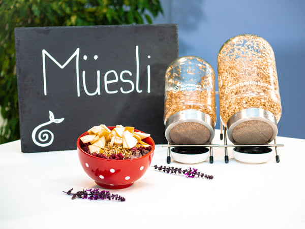 Müesli - mit Buchweizen - Bockshornklee - Braunhirse Sprossen in Rohkostqualität (raw)