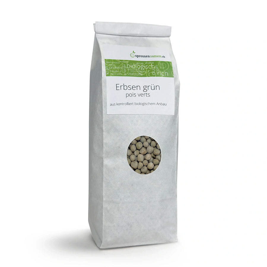 Graines germées bio de pois verts 500 g
