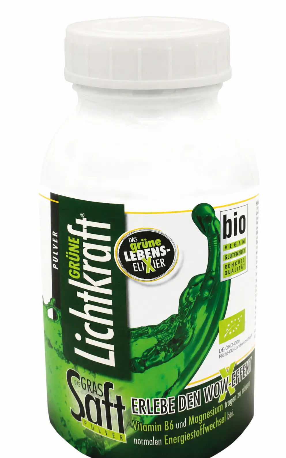 Poudre de jus d'herbe d'orge biologique « Green Light Power »