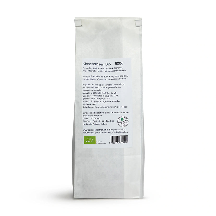 Kichererbsen Bio Samensprossen 500g