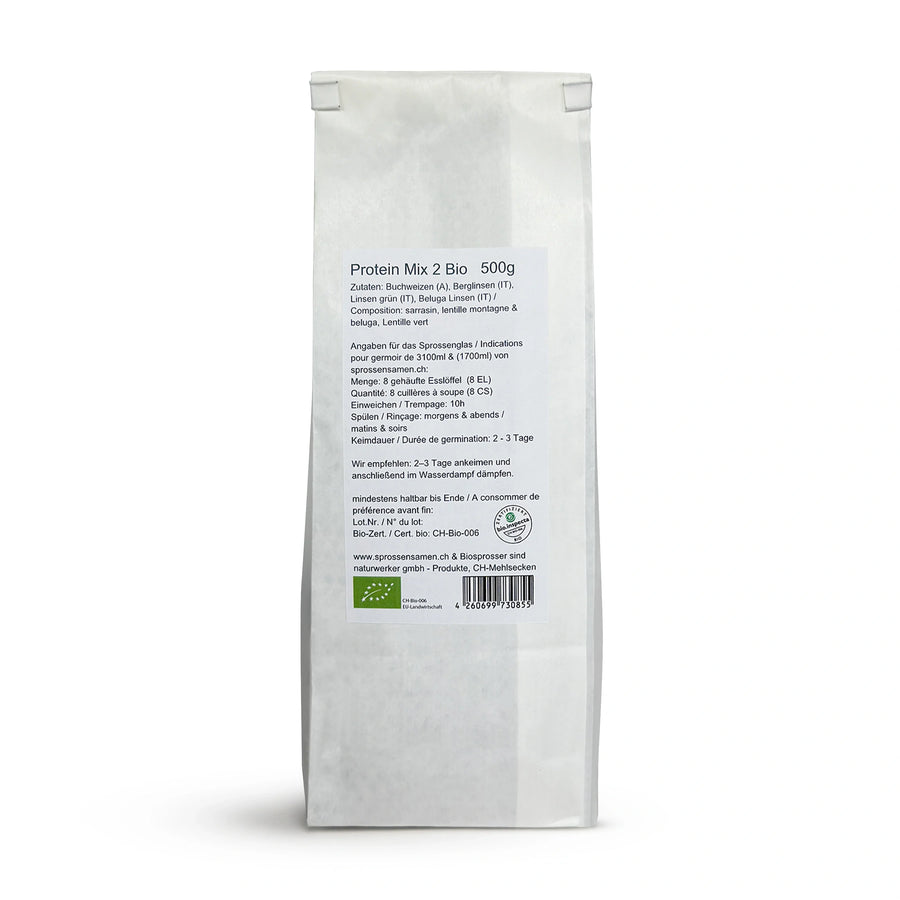 Mélange de protéines biologiques 2, germinable 500 g