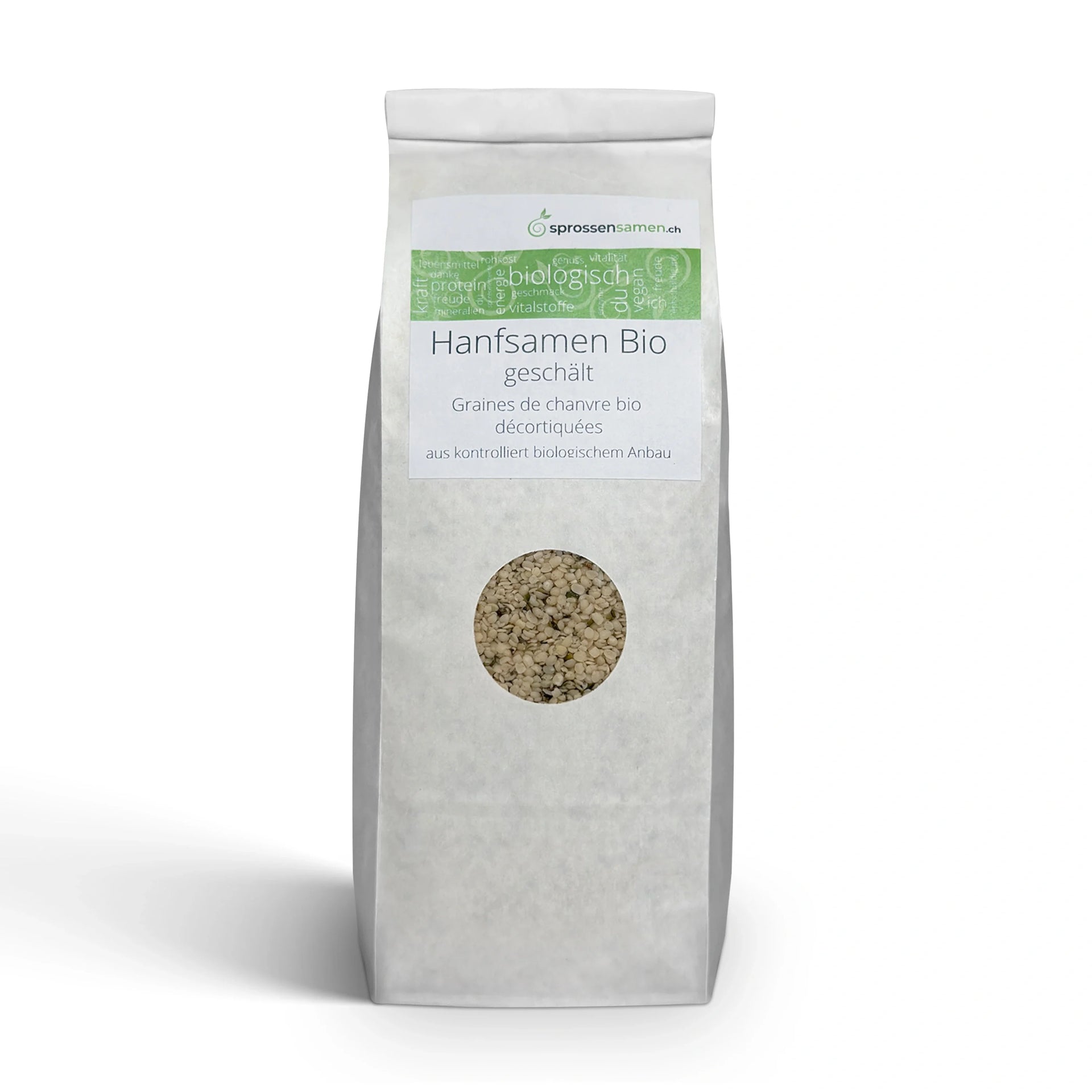 Graines de chanvre décortiquées biologiques 500 g 