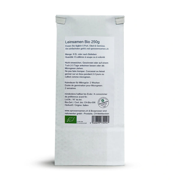 Leinsamen Bio Sprossensamen 250 g