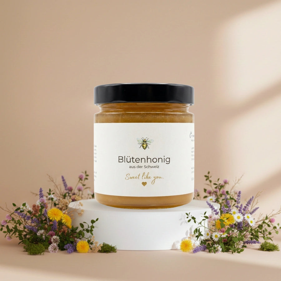 Schweizer Blütenhonig in Rohhonig-Qualität 500g