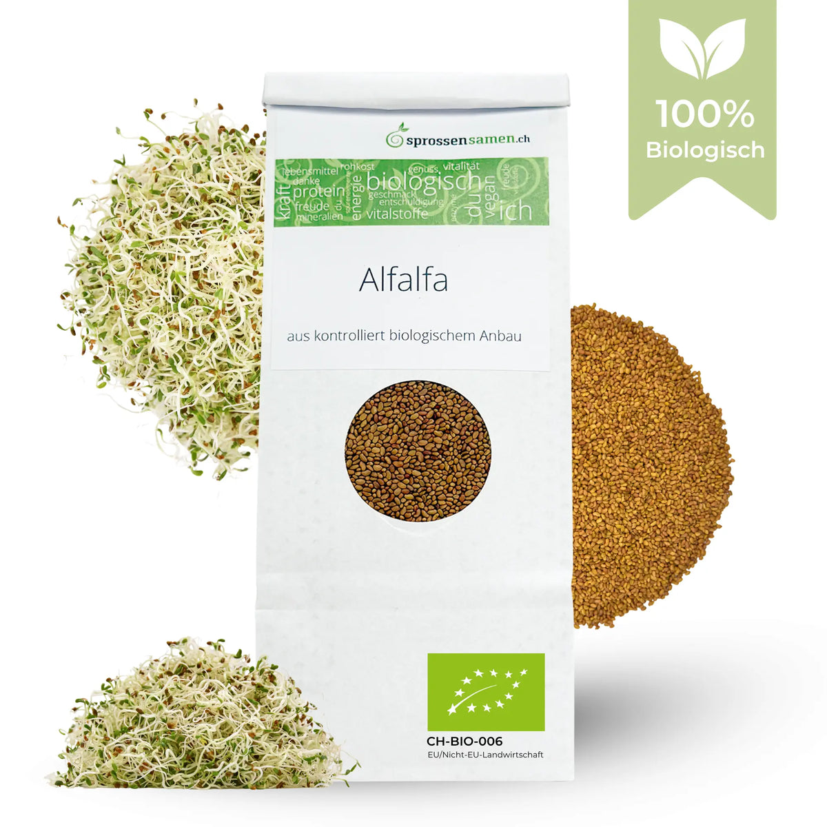 Alfalfa Sprossen / Luzerne Bio Samen 250g