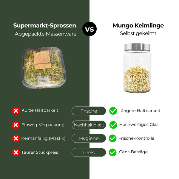 Mungbohnen grün Bio Samensprossen 500g