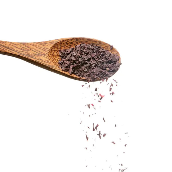 Dulse-Flocken mit zarter Textur – nährstoffreiche Jodquelle aus französischer Bio-Wildsammlung
